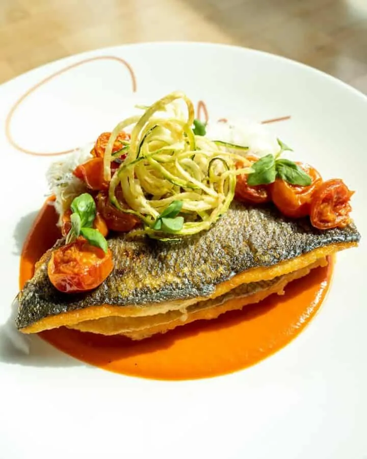 crispy branzino