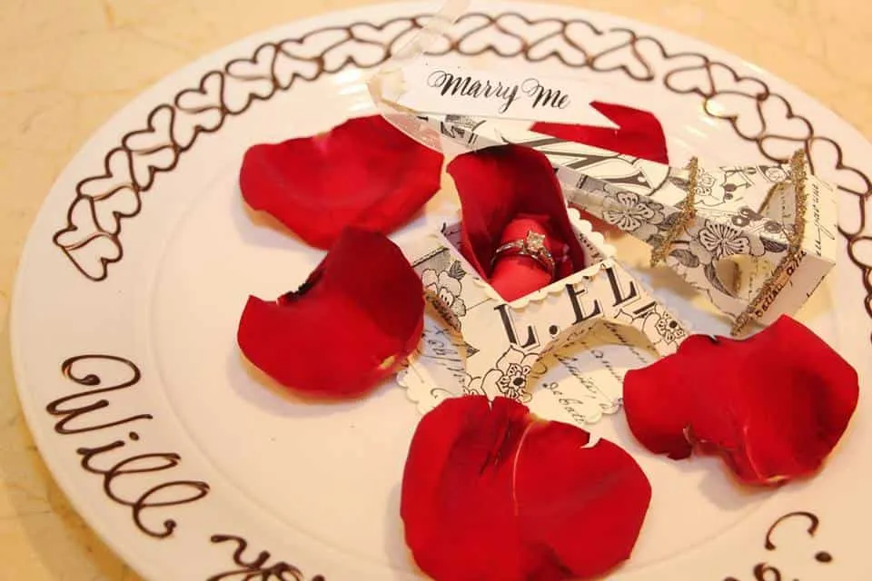 Proposal at Eiffel Tower Restaurant