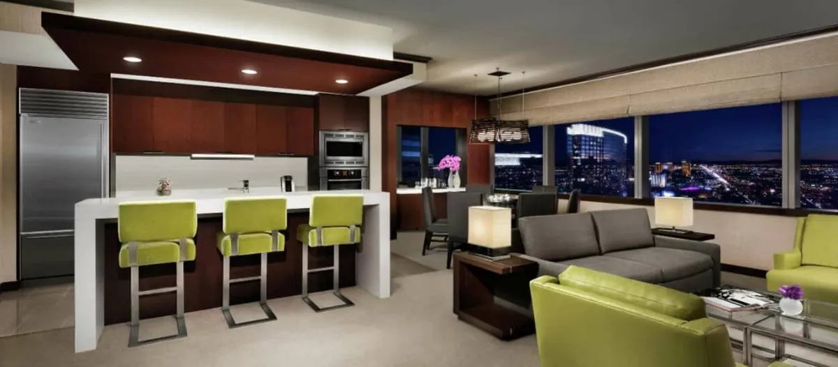 Two-Bedroom Hospitality Suite Living Room