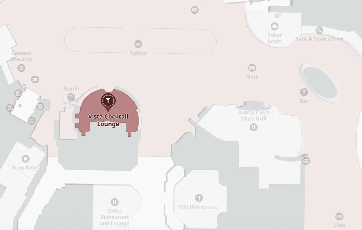 Upscale Vista Cocktail Lounge Property Map