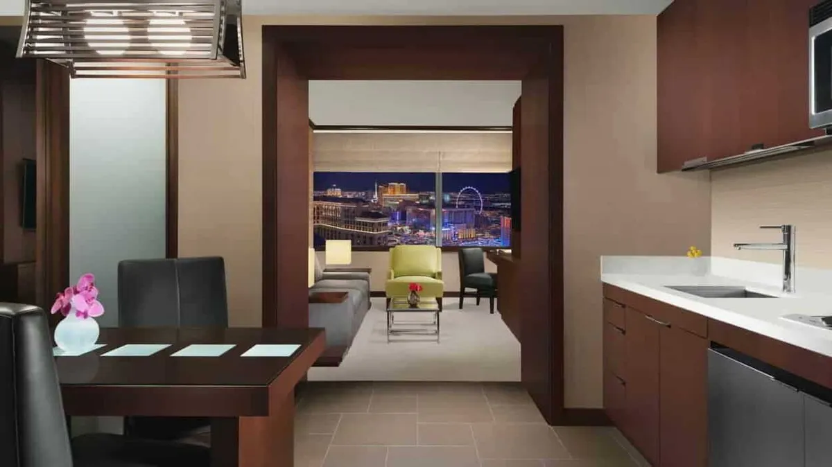 vdara hotel studio suite Kitchen