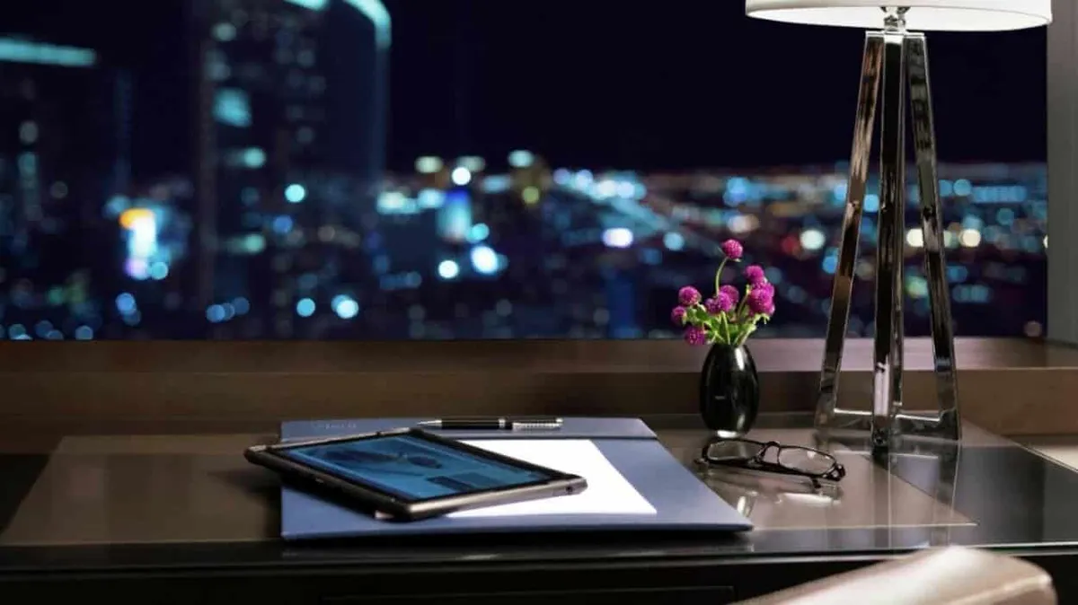 vdara hotel studio suite tablet