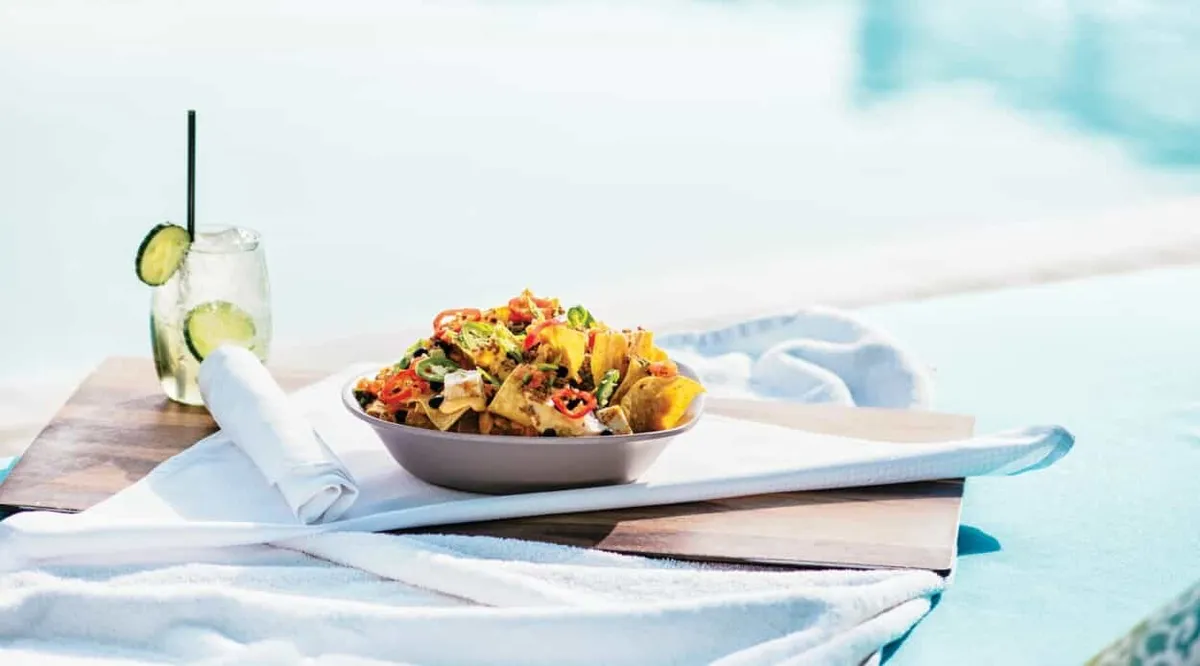 Vdara Pool & Cabanas Loaded Nachos.