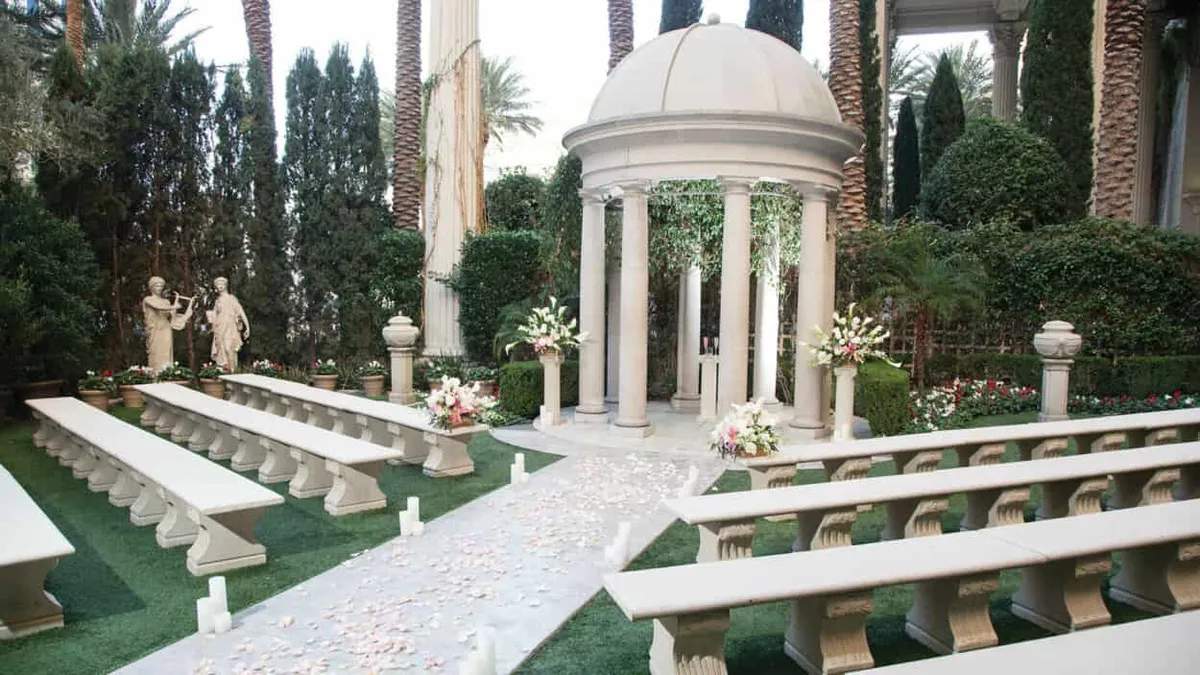 Venus Garden wedding venue located at Caesars Palace