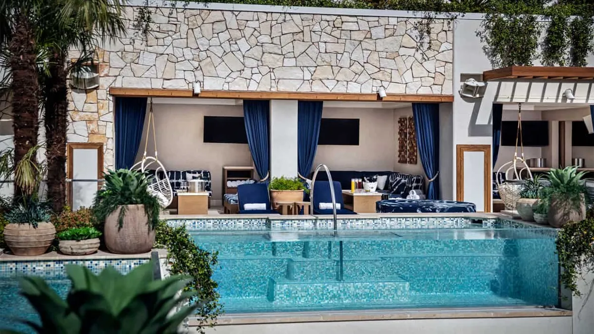 Cabanas at Soak Pool