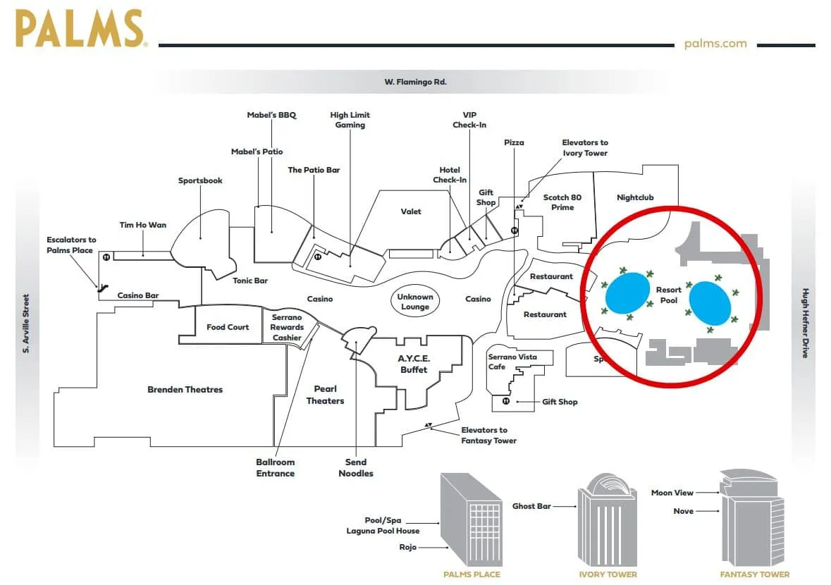 Palms Pool Property Map