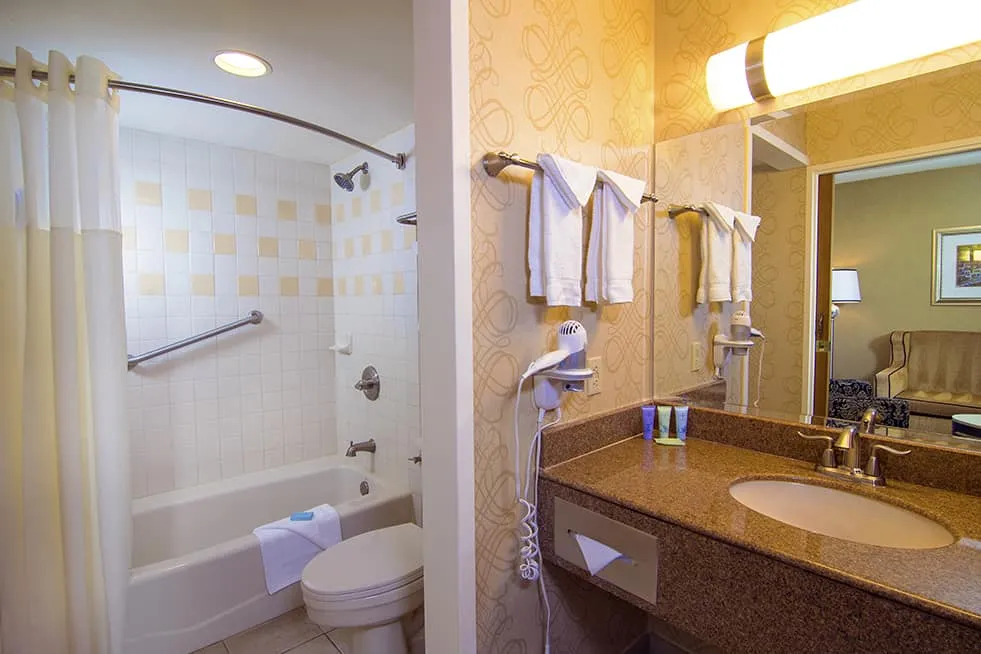 Strip View Rooms Bathroom