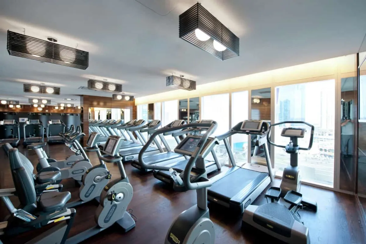fitness center at Waldorf Astoria