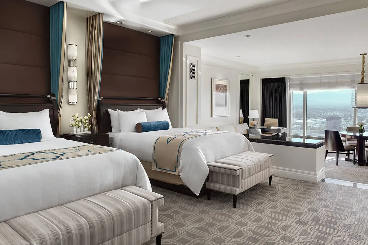 Luxury Two Queen Suite Bedroom