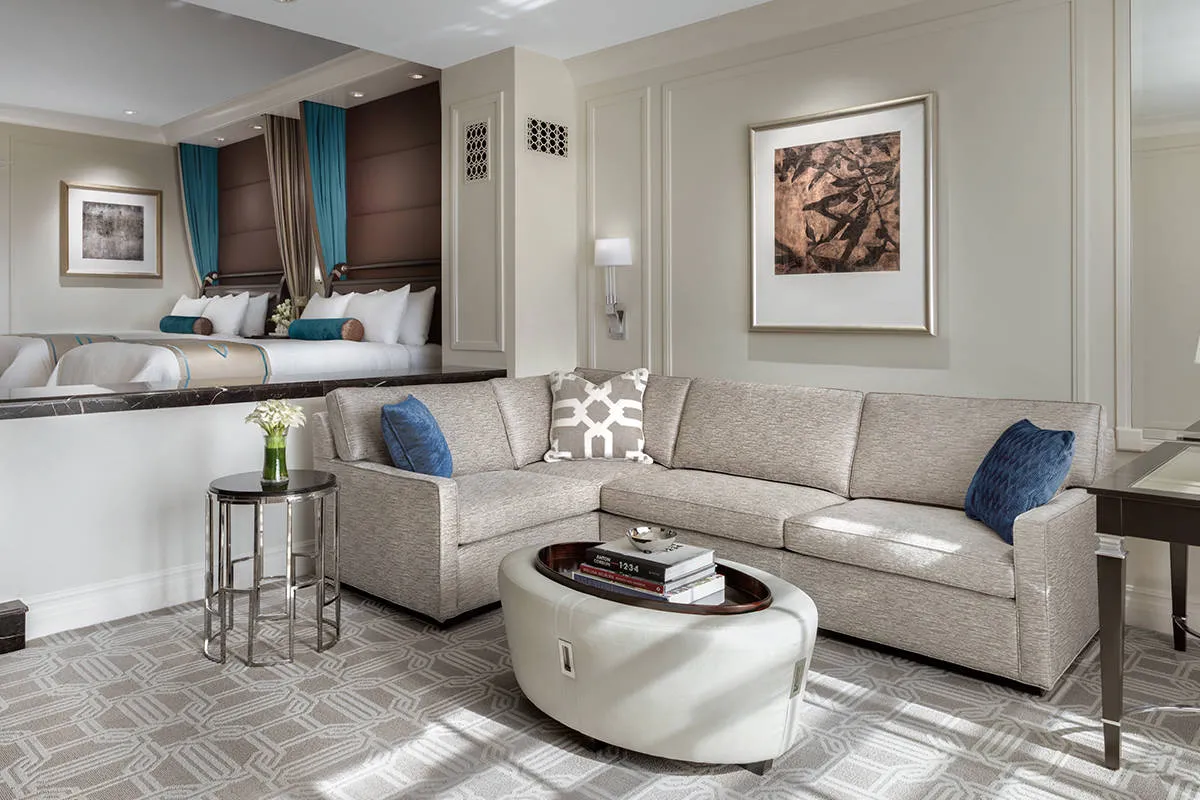 Luxury Two Queen Suite Living Room