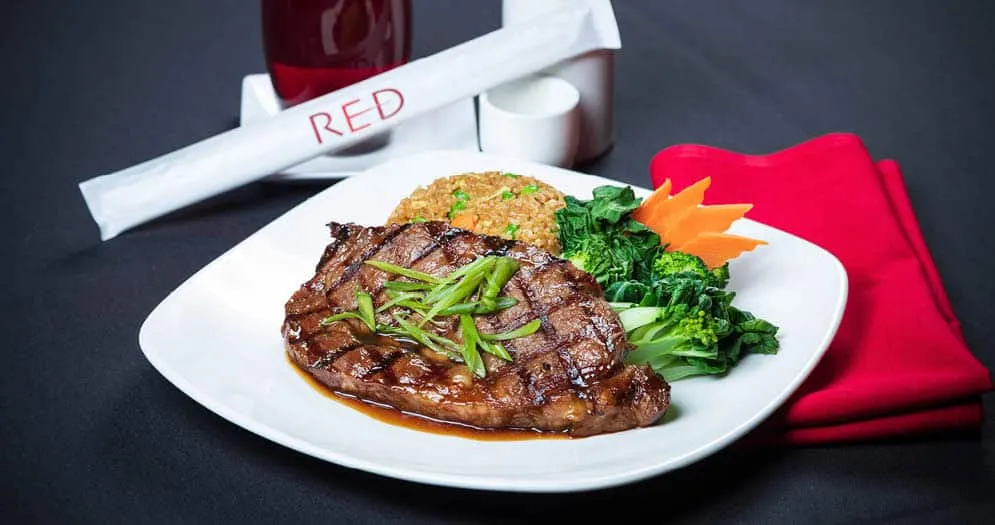 Red Asian Cuisine Steak