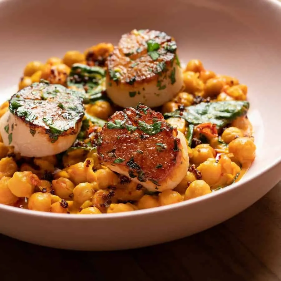 roasted sea scallops