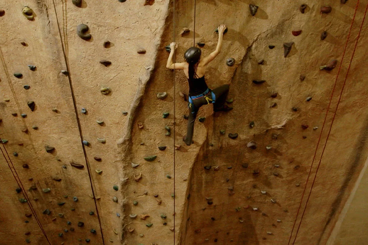 Canyon Ranch rock wall climbing