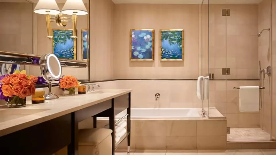 Encore Tower Suite Two Queens Bathroom
