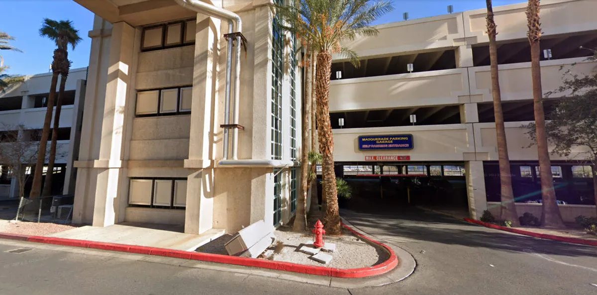 Rio Masquerade parking garage