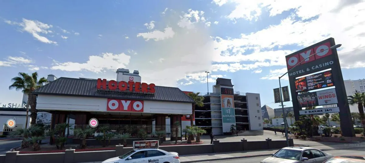 OYO hotel front entrance and parking