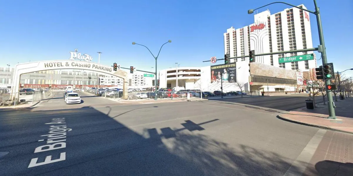Plaza parking lot