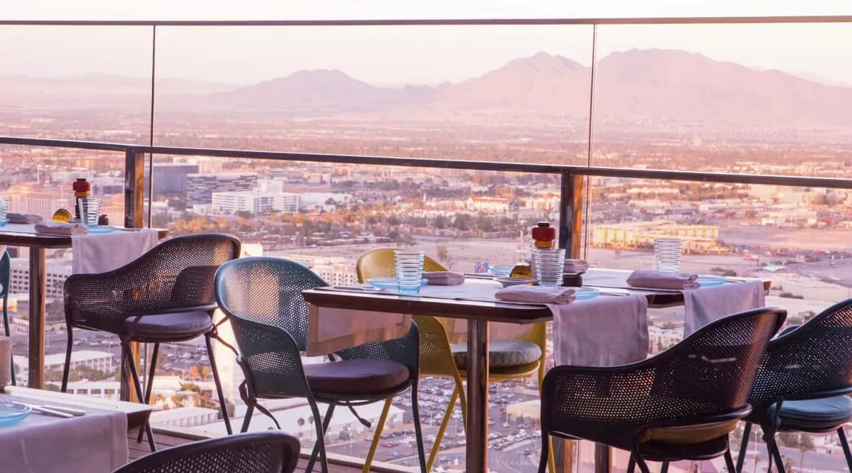 rivea dining tables on balcony