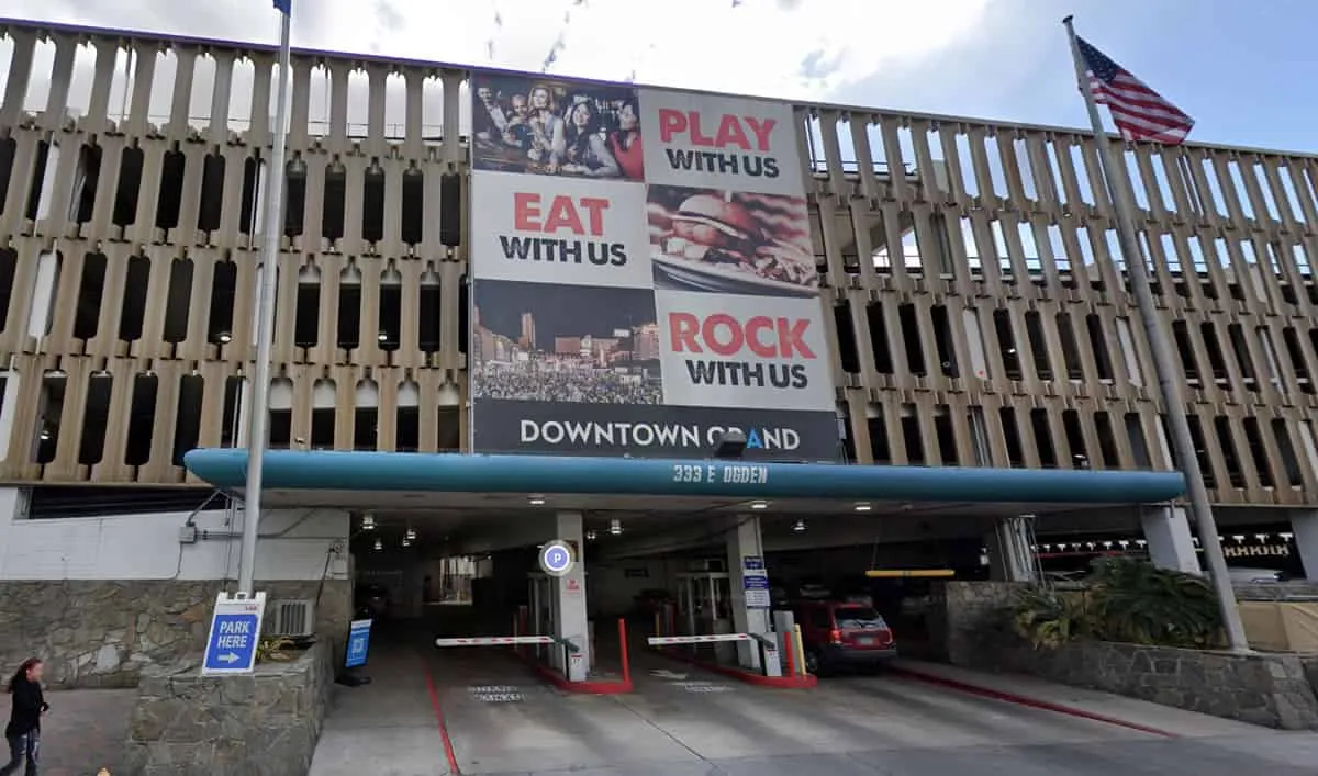 Downtown Grand Parking Garage front