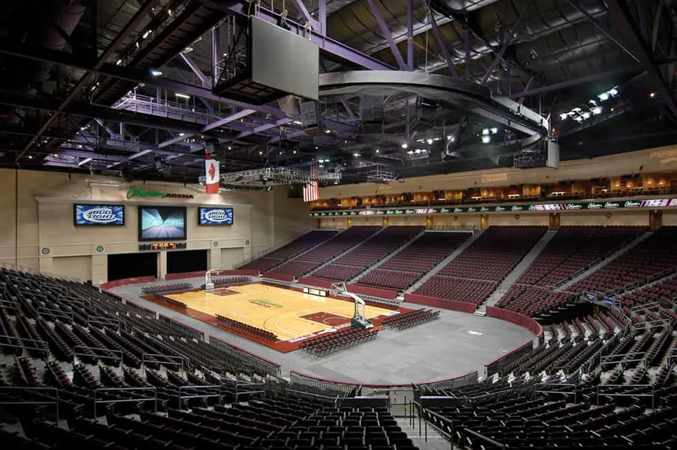 Orleans Arena Seating from Top