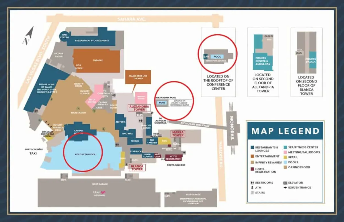 Sahara Pool Property Map