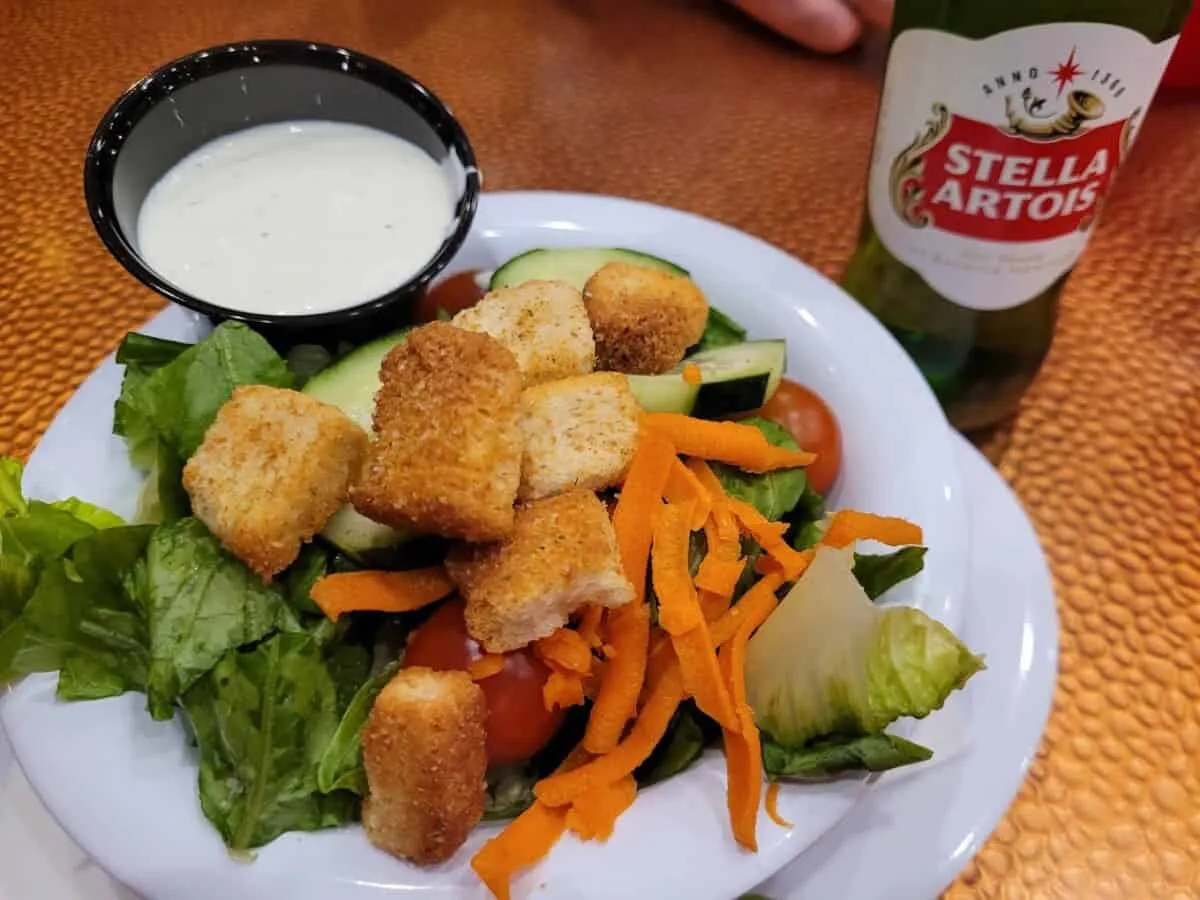 Salad at Binion’s Cafe