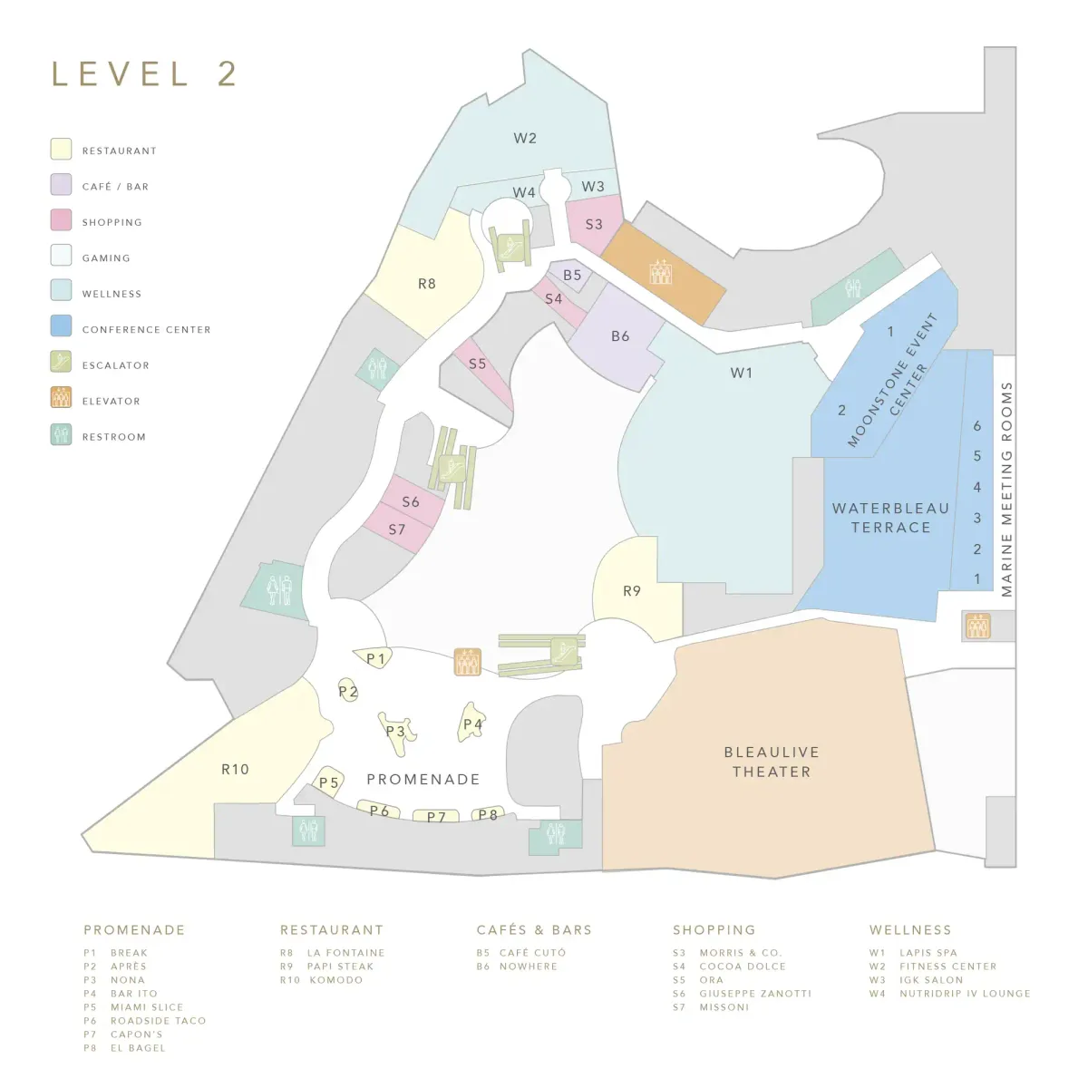 Fontainebleau map: Level 2
