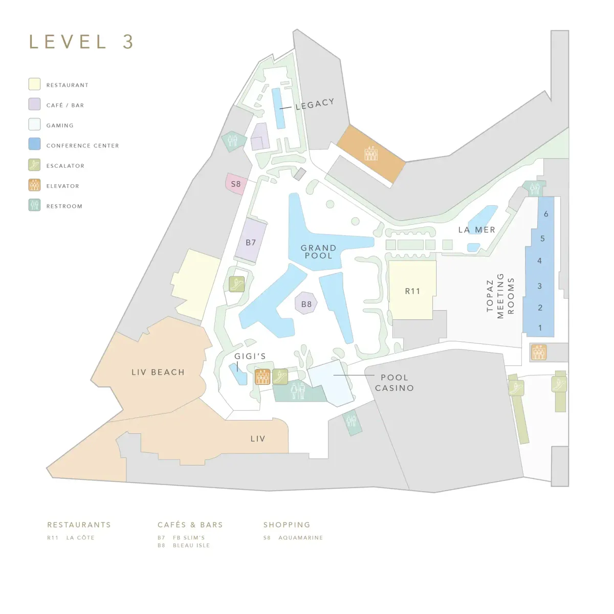 Fontainebleau map: Level 3