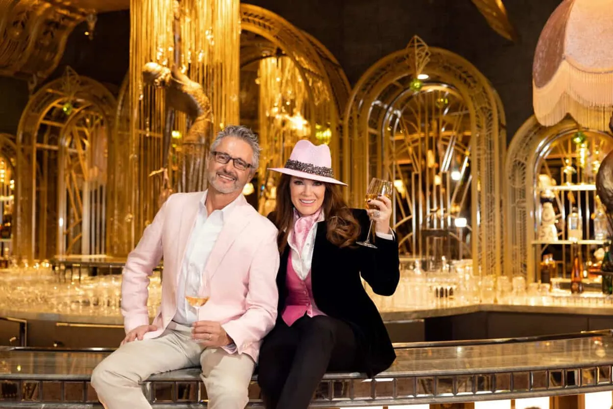 Nick Alain and Lisa Vanderpump at Pinky_s by Vanderpump
