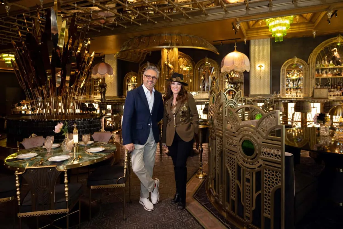 Nick Alain and Lisa Vanderpump at Pinkys