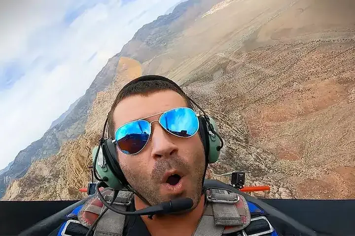 Las Vegas stunt plane Male rider