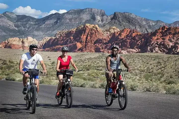 red ebike tour